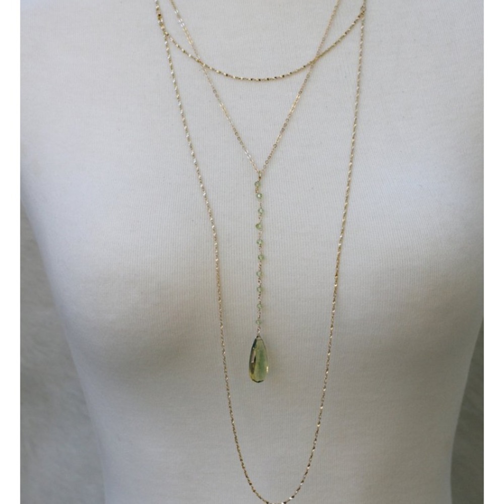 Serefina Semiprecious Peridot Layer Necklace
